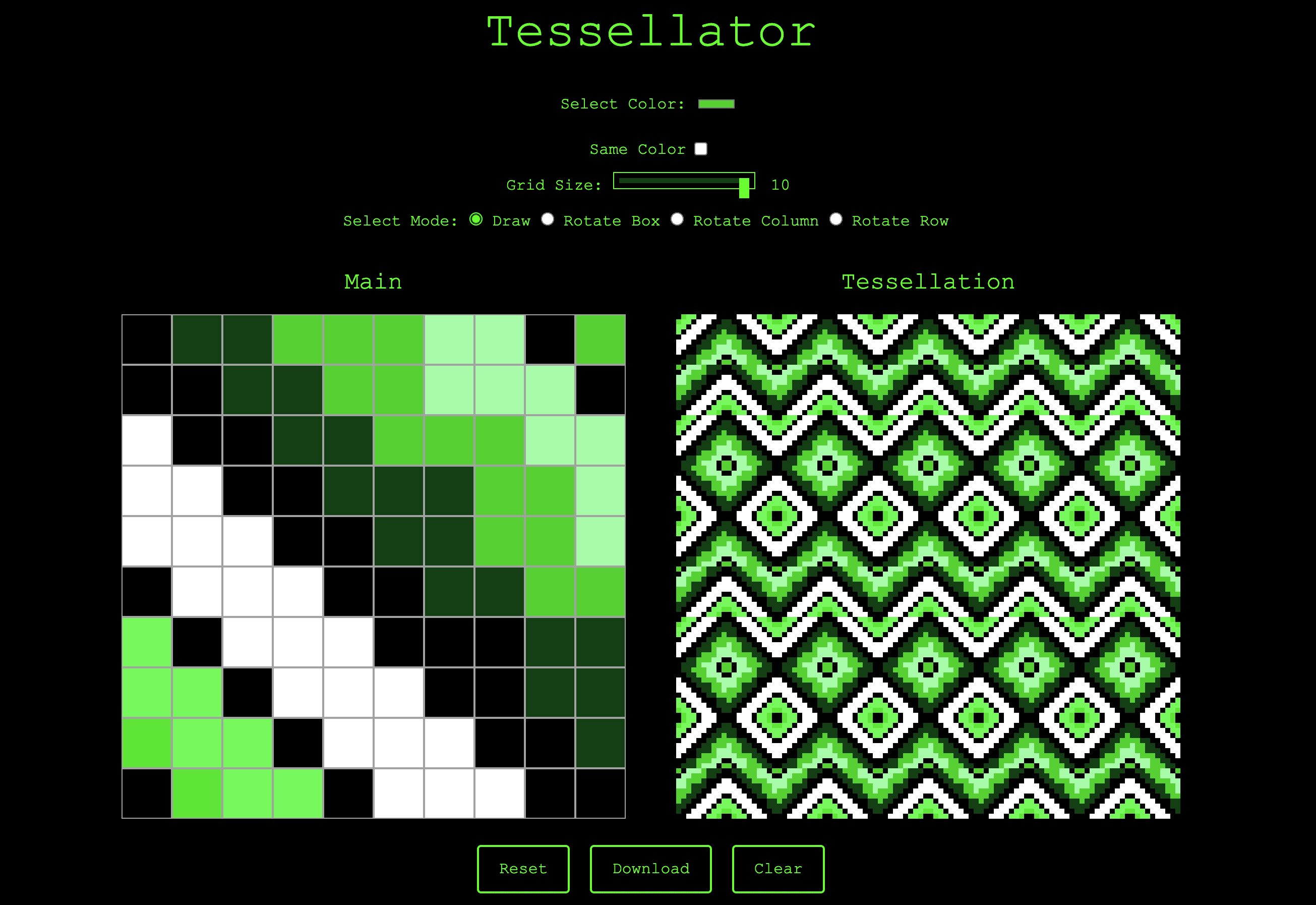 Tessellator preview